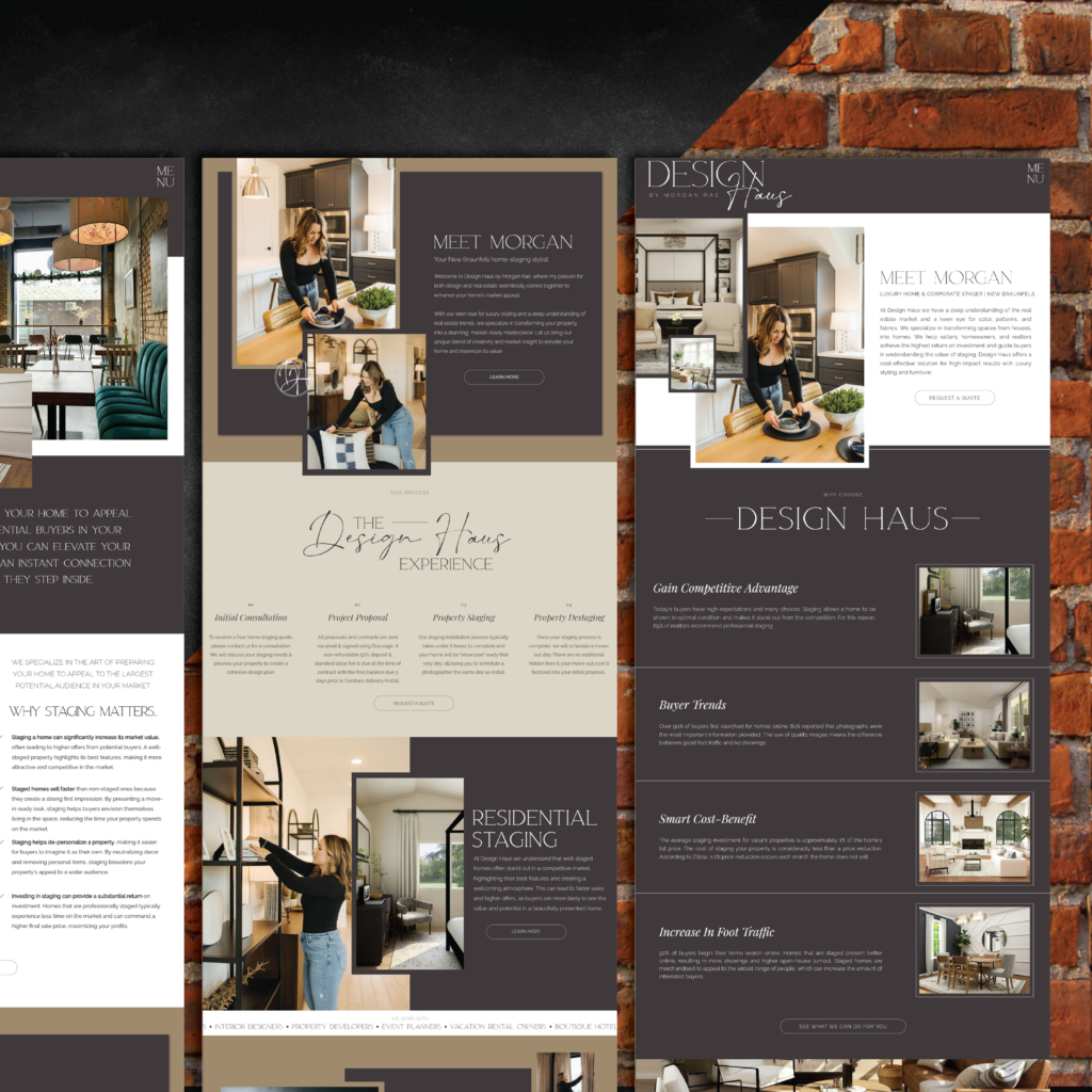 showit website designer for home staging business