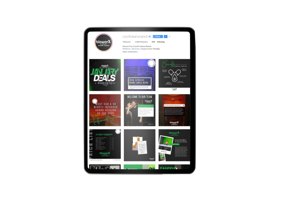 ipad instagram layout